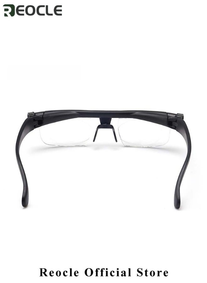 REOCLE Adjustable Glasses Dial Vision Flex Focus Adjustable Glasses Eyeglasses Near and Far Sight for Men & Women  - Image 4