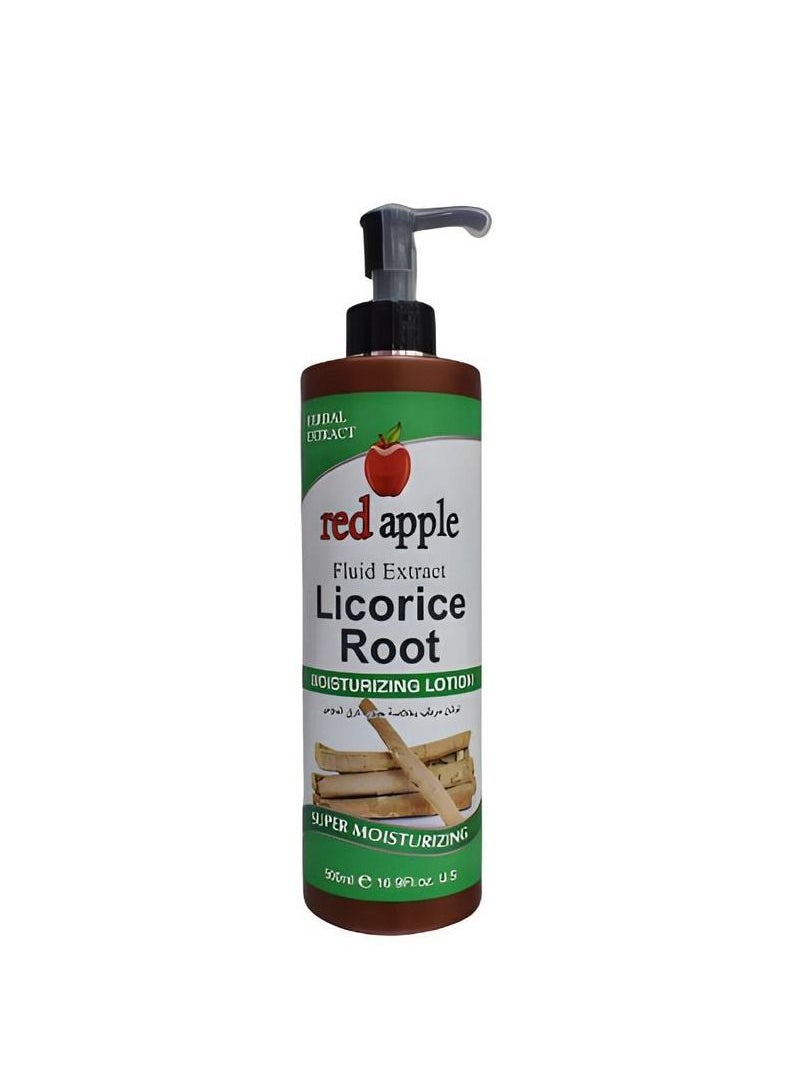 Lotion with licorice extract to moisturize, soften, lighten, nourish and protect dry skin in a healthy and smoother way, characterized by fast absorption and fragrant smell 500 ml
