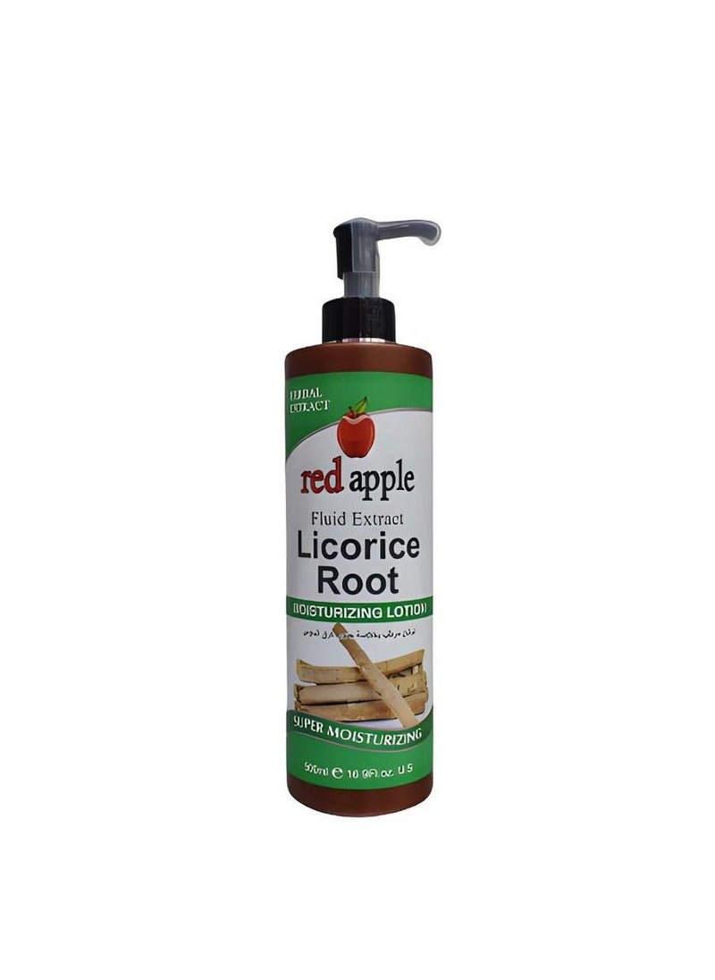 Lotion with licorice extract to moisturize, soften, lighten, nourish and protect dry skin in a healthy and smoother way, characterized by fast absorption and fragrant smell 500 ml