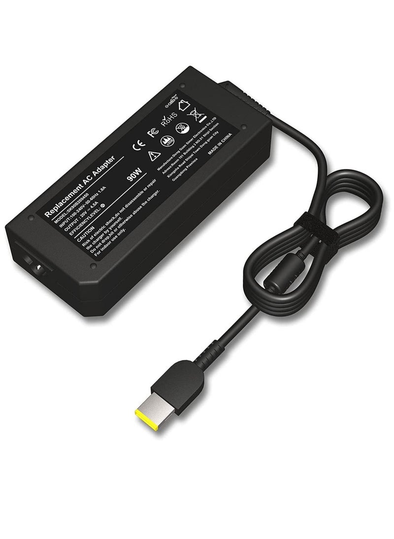 Ntech Ntech 90W Laptop Charger for Lenovo ThinkPad T450 T450S T470 T470S T460 T460S T540 T540P T440 T431s G50 G50-45 G50-70; Yoga 2 Pro 11, 11S, 12 13 14 15; ADLX45DLC2A Notebook Laptop Power Supply Cord  - Image 2