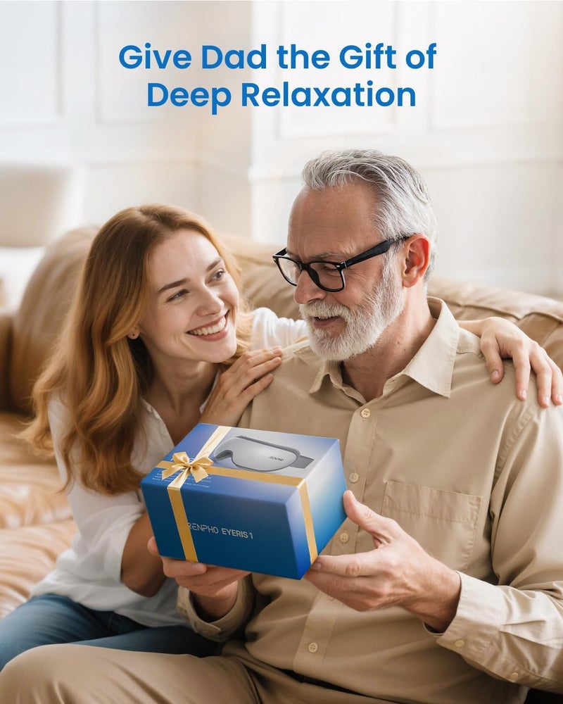 RENPHO Eye Massager with Heat, Valentines Day Gifts for Her Him Birthday Gifts for Women Mom, FSA Eligible HSA Eye Mask for Migraine,Sleep Mask for Dry Eyes Relax, Reduce Strain for Men Dad Eyeris 1 - Image 2