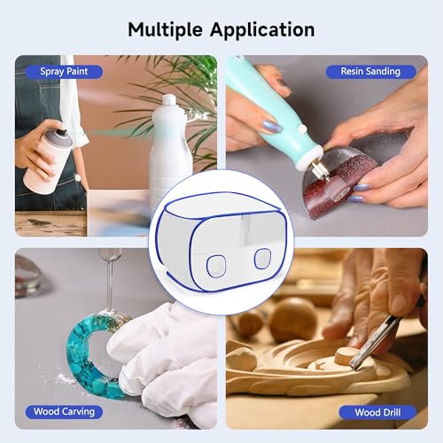 PP OPOUNT Pop Up Spray Paint Tent for Spray Painting, 23x15x15 in Portable Paint Booth Small Spray Shelter with Storage Bag Paint Booth for Furniture DIY Hobby Tool Small Projects Model Nail Toy Part - Image 5