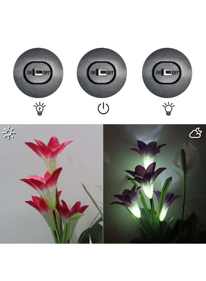NIBEMINENT Outdoor Solar Garden Lights Powered Pack Of-3 Multicolor 50.00 * 7.50 7.50cm - Image 2