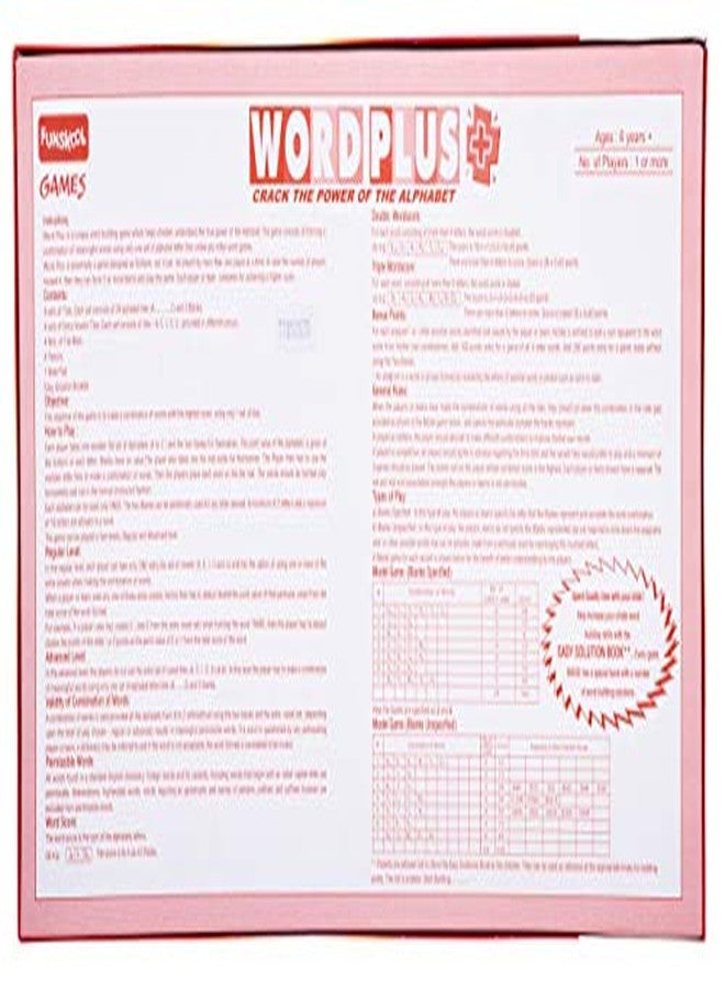 Funskool Games, Word Plus, Educational Word Building Game, for Kids & Family, 1 or More Players,Pack of 1, Ages 6 and Above - Image 3