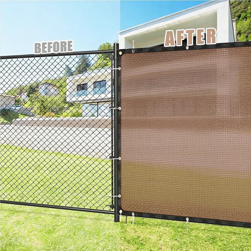 Goodern Privacy Screen Fence with Cable Tie,Outdoor Balcony Fence Cover,Apartment Railing Screen Fabric,Wind and Shade Block Fencing Mesh Shade for Garden Wall,Patio,Backyard Porch-1M×5M - Image 4