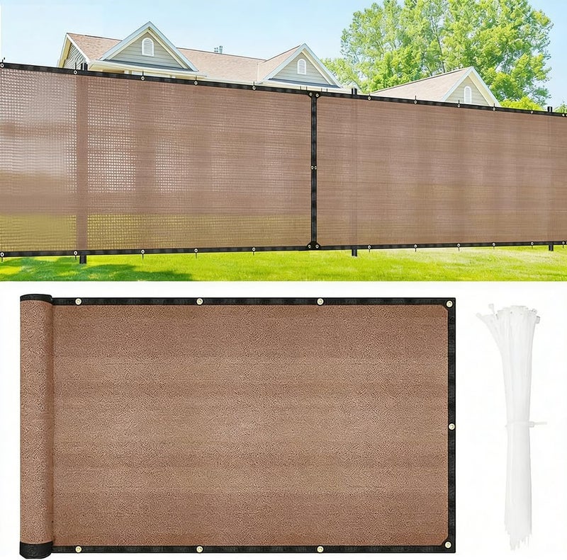 Goodern Privacy Screen Fence with Cable Tie,Outdoor Balcony Fence Cover,Apartment Railing Screen Fabric,Wind and Shade Block Fencing Mesh Shade for Garden Wall,Patio,Backyard Porch-1M×5M - Image 1