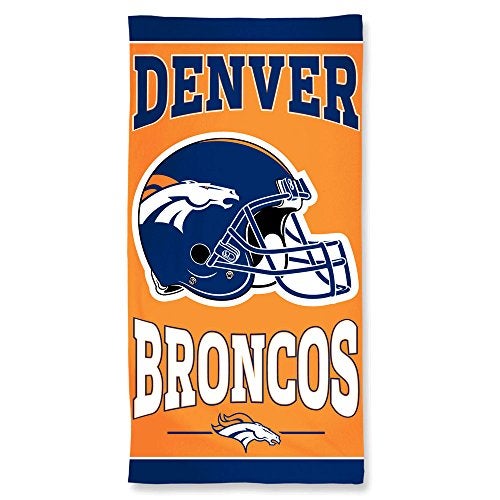 WinCraft Denver Broncos Towel 30x60 Beach Style - Image 2