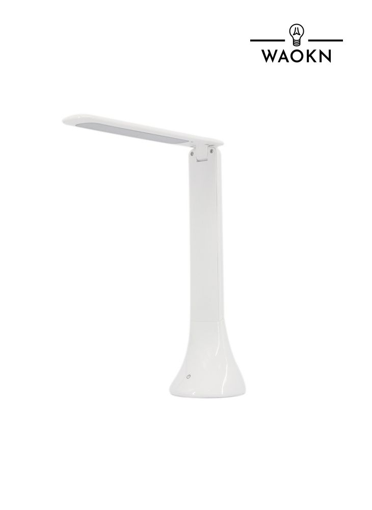 WAOKN Desktop Rechargeable USB Desk Lamp Student Reading Eye Protection Lamp Dimmable Learning Foldable Touch LED Desk Lamp - Image 1