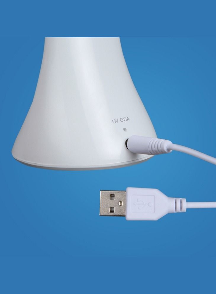 WAOKN Desktop Rechargeable USB Desk Lamp Student Reading Eye Protection Lamp Dimmable Learning Foldable Touch LED Desk Lamp - Image 4