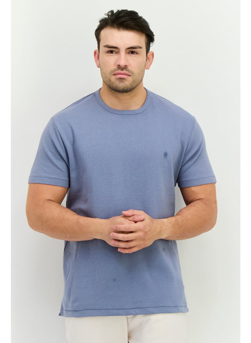 Men Crew Neck Short Sleeves Brand Logo T-Shirt, Light Blue - pzsku/Z382D2F32E79E35B856FCZ/45/_/1739455852/e2d1ca87-4db9-4c84-b125-627b4c02de74