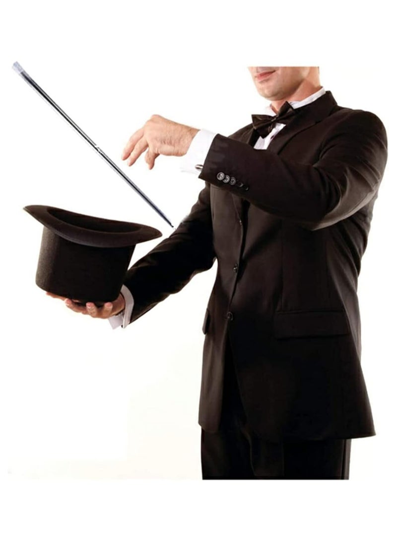 SYOSI Black Magic Wand Magic Appearing Cane Magic Staff for Professional Magician Stage Street Magic Performance Accessories 110cm - Image 3