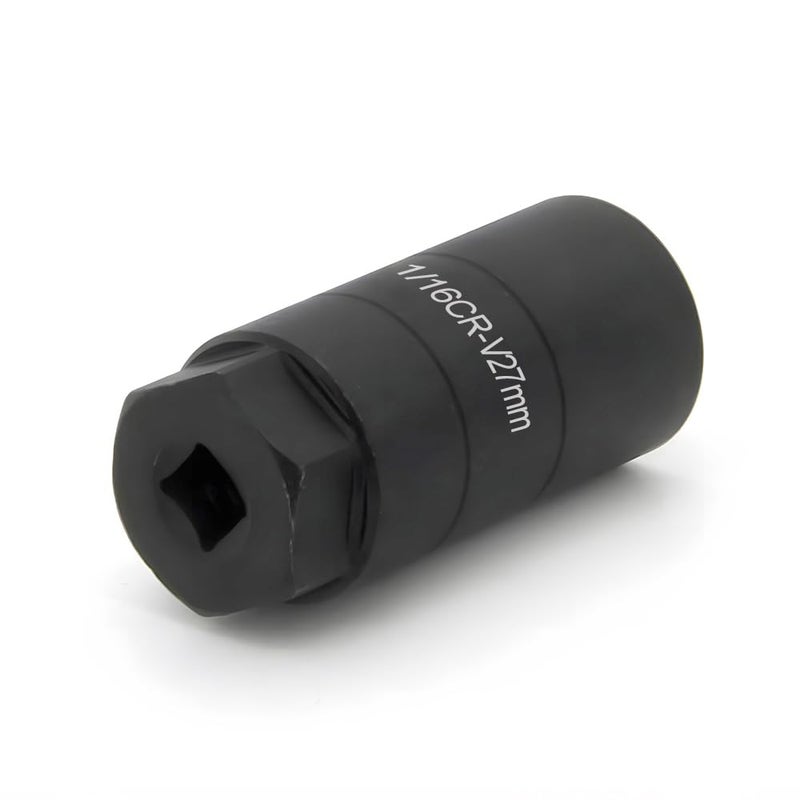 A ABIGAIL Oil Pressure Switch Socket, 1 1/16'' x up to 2-5/8'', Fits 3/8'' Drive or 1 1/8'' Hex, High Performance Chrome Molybdenum, Black Oxide Finish, Model A7646F - Image 1