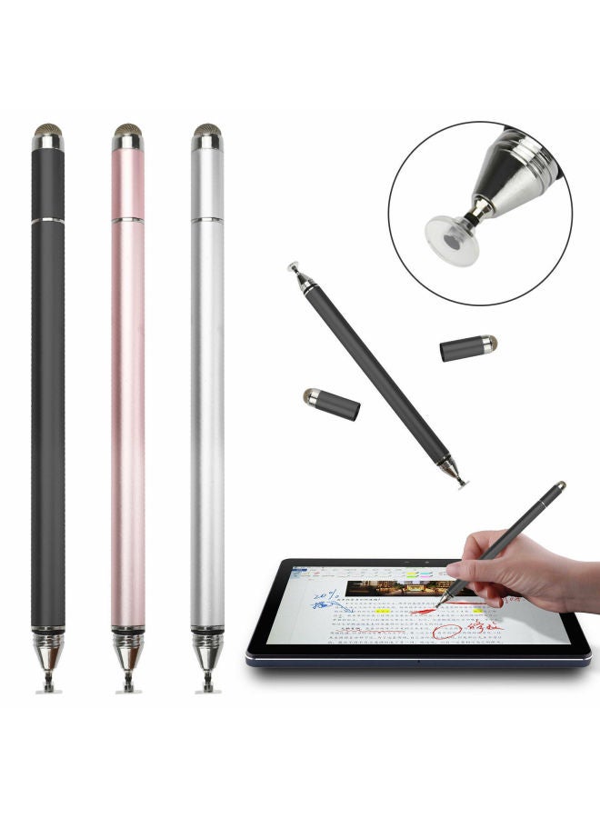 Loquat 4-in-1 High-precision Sucker Touch Pen. Disc Pen, Professional Painting Touch Screen Capacitive Pen. Stylus Pen-Color:Pink - Image 1