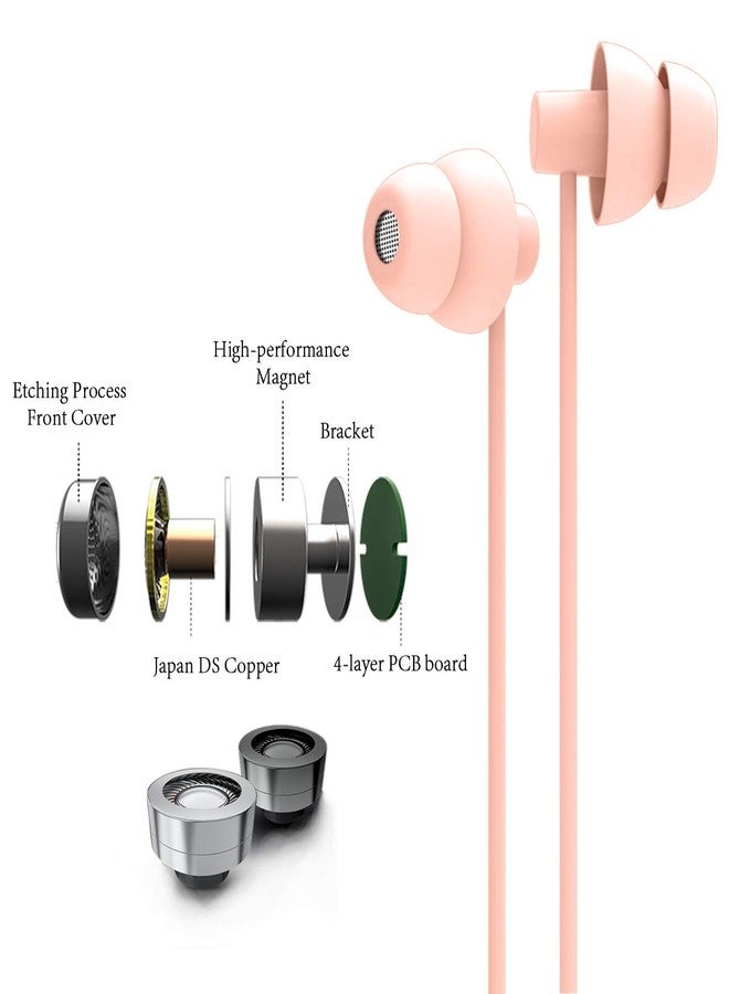 MAXROCK (TM Super Mini Total Soft Silicon Earbuds Headphones with Mic Music Sleep Choice for Cellphones Ipad Tablet Mp3 Laptop and Most 3.5mm Audio Player (Coral Pink) - Image 5