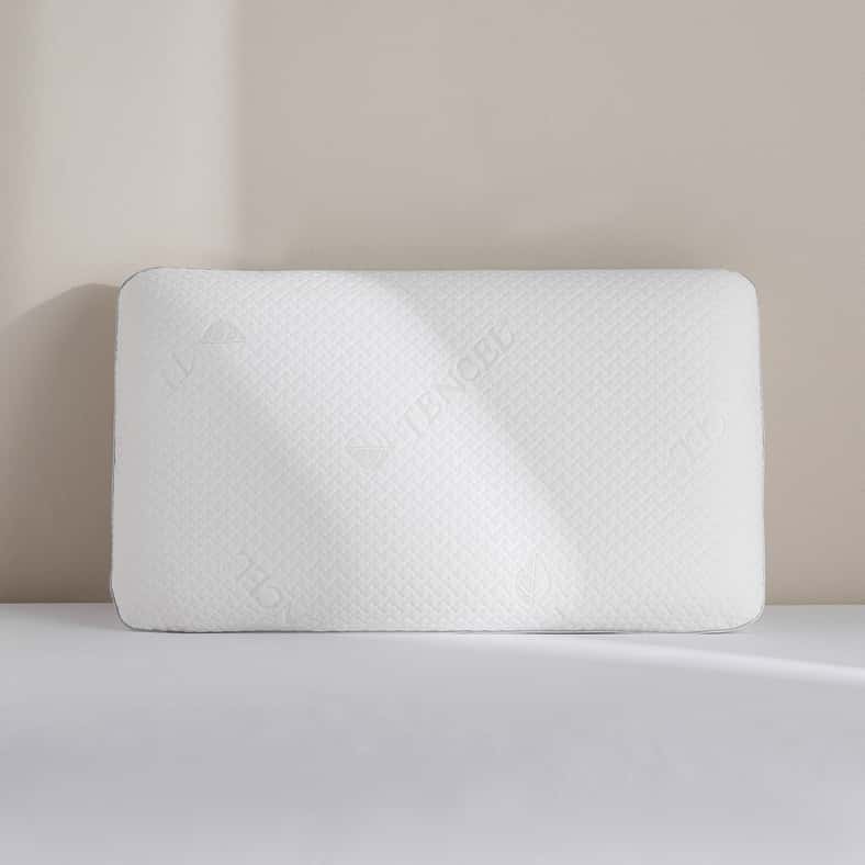 Pan Home Tencel Memory Foam Pillow 70X40+14cm - White - Image 5