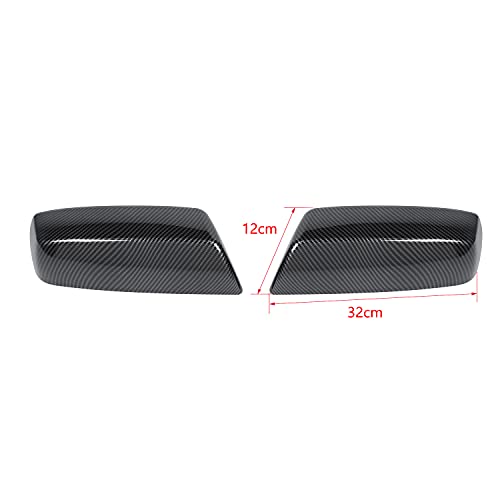 Hoolcar Door Side Rear-View Mirror Cover Trim for 2014-2018 Chevrolet Silverado GMC Sierra, Carbon Fiber - Image 5