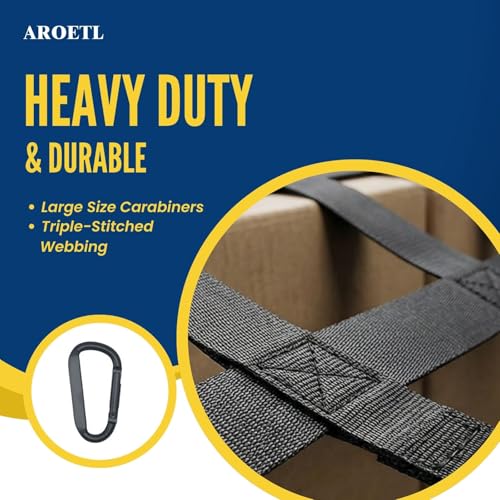 AROETL Heavy Duty Tailgate Net 60'' x 18'' Tailgate Net for Pickup Truck Bed, Easy-to-Use Truck Net Tailgate Fit for Trucks from Chevy, Ford, GMC, Dodge Ram - Image 4