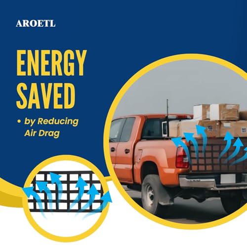 AROETL Heavy Duty Tailgate Net 60'' x 18'' Tailgate Net for Pickup Truck Bed, Easy-to-Use Truck Net Tailgate Fit for Trucks from Chevy, Ford, GMC, Dodge Ram - Image 5