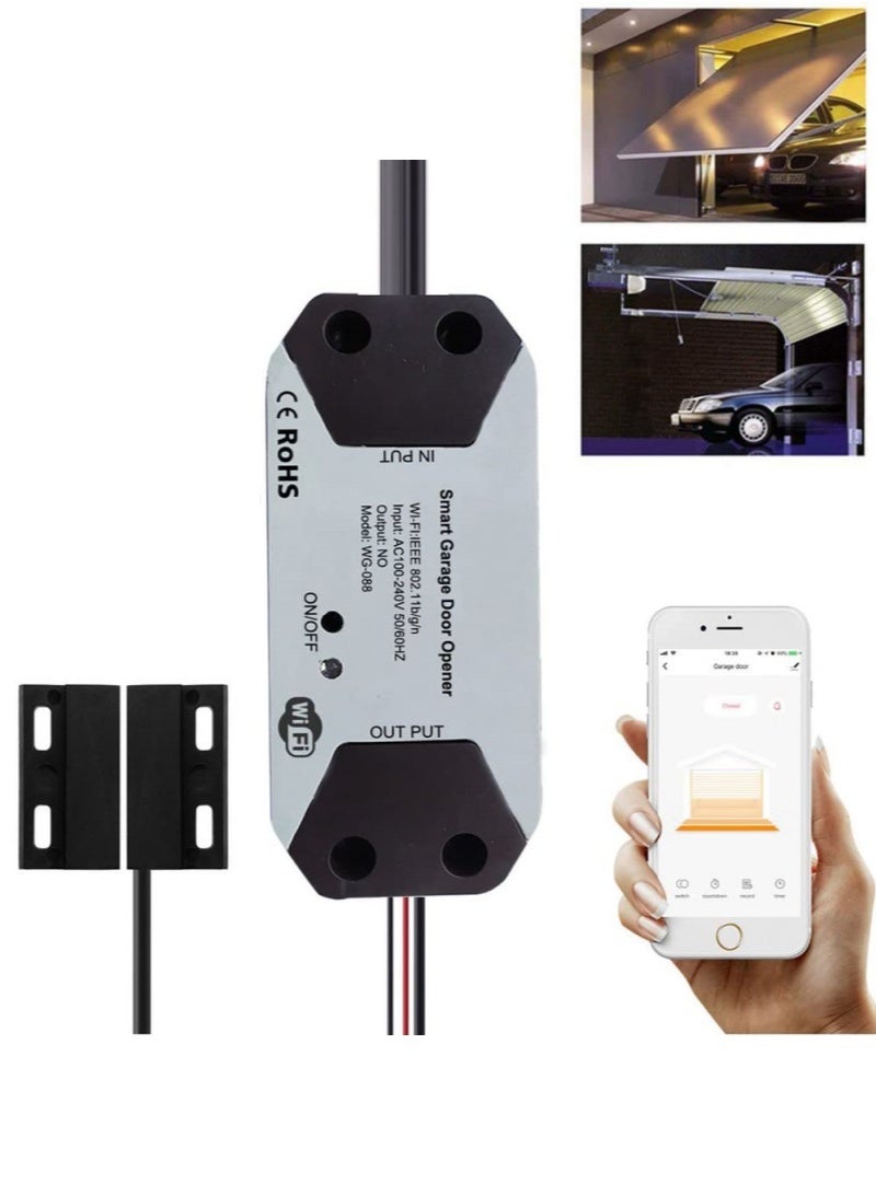 Tuya Smart WiFi Switch Garage Door Opener Controller Compatible with Alexa Echo Google Home SmartLife/Tuya APP Control No Hub Required - Image 1