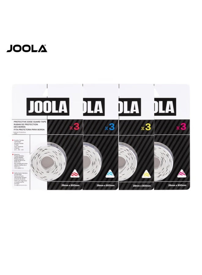 JOOLA عصا بادل بيكلبول من جولا مع حافة واقية كاملة شريط حماية مقاوم للاهتراء ومضاد للخدش 28 X 800mm*3 عبوة - 17320 - Image 4