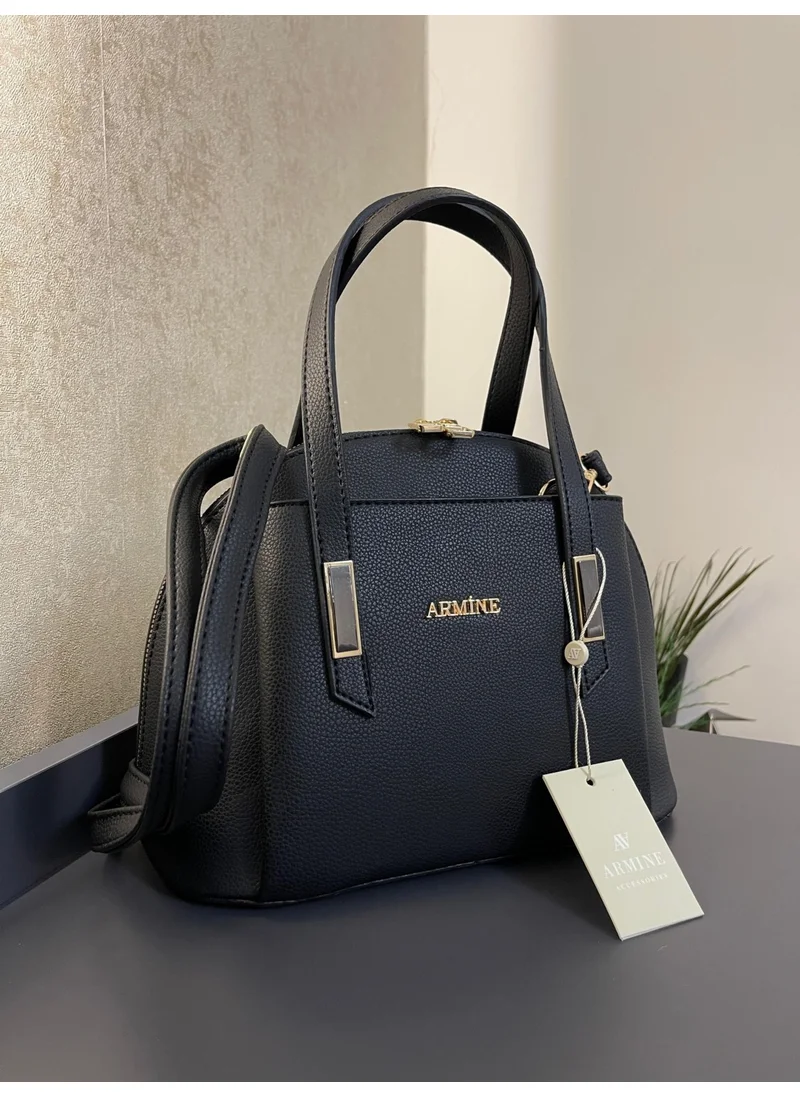 ARMINE Special Color Konbin Leather Ladies Handbag Designed as Hand and Shoulder Bag ARM.344.SH