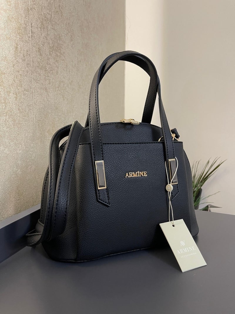 Armine Special Color Konbin Leather Ladies Handbag Designed as Hand and Shoulder Bag ARM.344.SH - Image 1