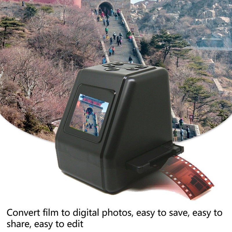 2in Film Scanner with LED Backlight Converts 135 126 110 8mm Negatives to 22MP Digital Photos - Image 3