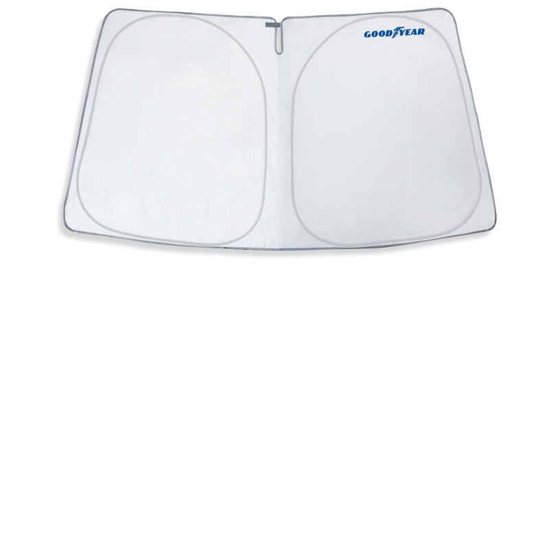 Goodyear Foldable Windshield Sun Shade for Chevrolet (Chevy) Silverado 1500 2019-2024, Custom Fit Car Windshield Cover, Car Sunshade, Sun Protector, Auto Window Shades for Front Window - GY008220 - Image 2