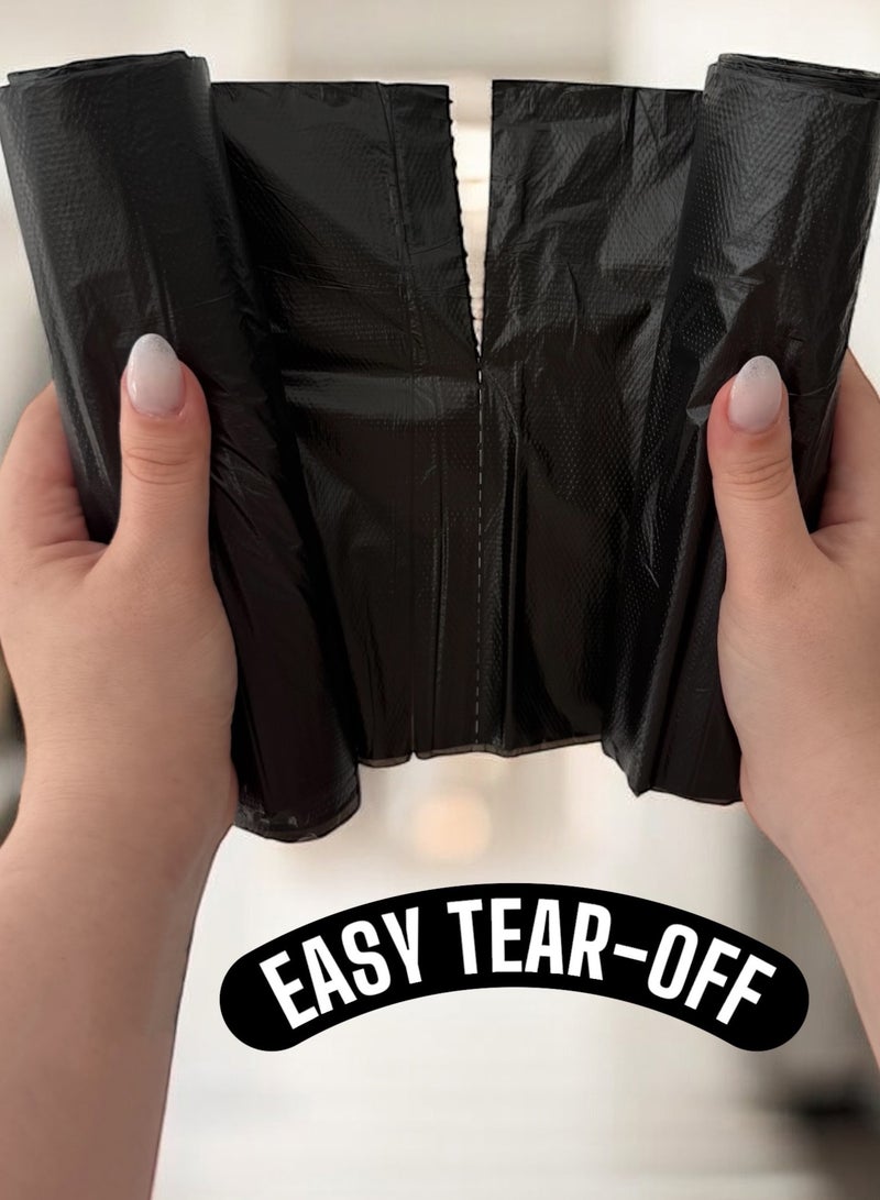 Extra Large Garbage Bags – 95 Gallons, 100x120cm, 10 pcs per roll x 2 rolls (Total 20 pcs) – Black, Tear-Resistant, Eco-Friendly, Jasmine Scented - Image 3