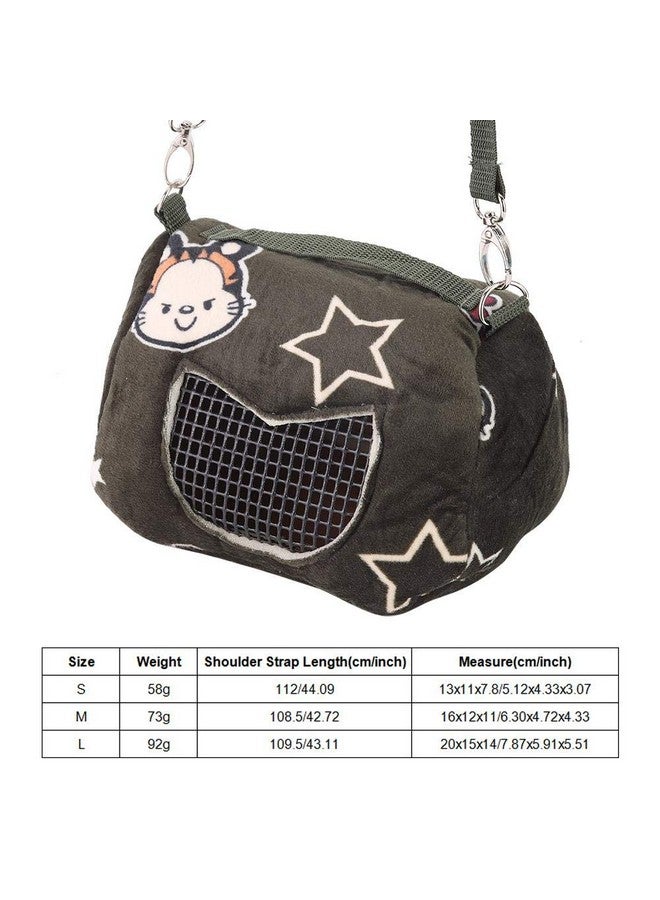 GLOGLOW Hamster Carrier Bag, Breathable Small Animal Outgoing Travel Pouch for Small Pets Squirrel Hedgehog Hamsters Sugar Glider Guinea Pig(L) - Image 4