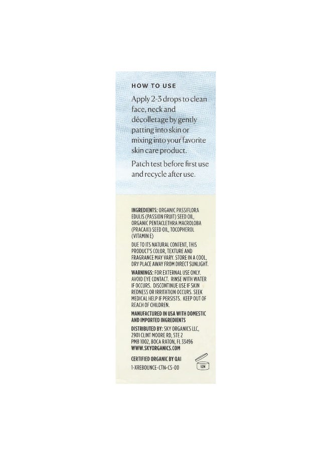 Sky Organics Sky Organics, Organic Rebounce Oil Serum, 1 fl oz (30 ml)  - Image 3