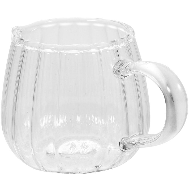 Glass Creamer Pitcher Cup Coffee Creamer Jar with Pour Spout Mini Glass Jug(60ml) - Image 3