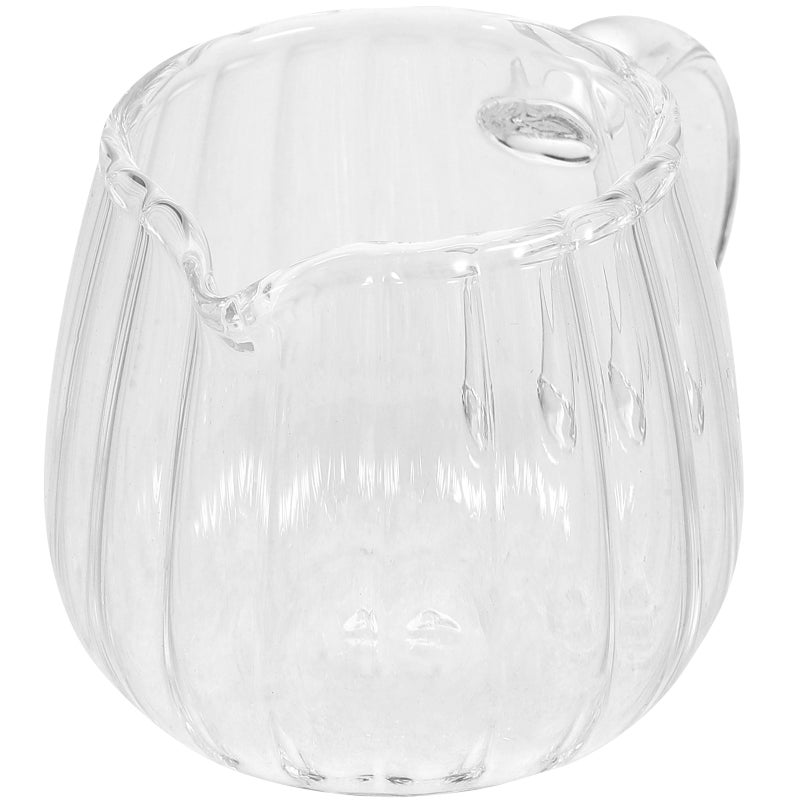Glass Creamer Pitcher Cup Coffee Creamer Jar with Pour Spout Mini Glass Jug(60ml) - Image 2