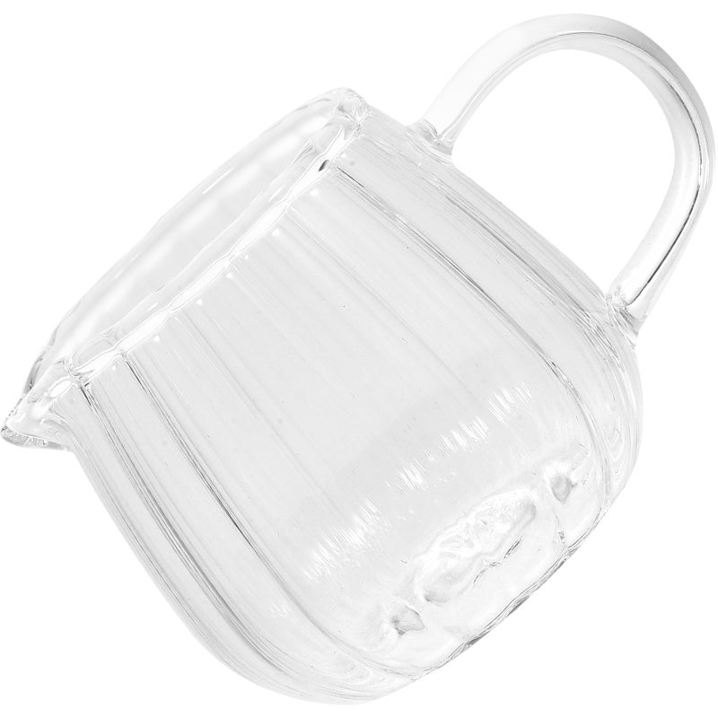 Glass Creamer Pitcher Cup Coffee Creamer Jar with Pour Spout Mini Glass Jug(60ml) - Image 1