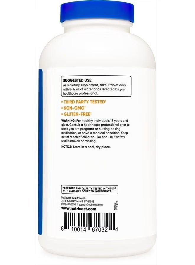 Nutricost, L-Arginine, 1,000 mg, 300 Tablets - Image 2