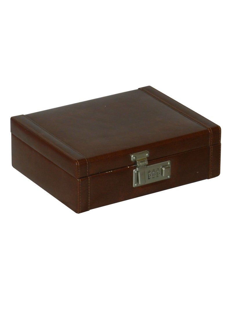 LAVERI LEATHER صندوق ساعات لافيري للرجال والنساء (08 فتحات) ، صندوق عرض ساعات من جلد PU الفاخر مع وسادة قابلة للإزالة - Image 2