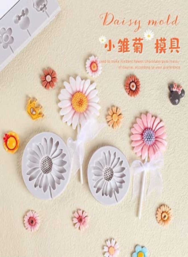 MATIN IMPEX Flower Silicone Fondant Mold Chrysanthemum Mould for Fondant Cake Decorating,Chocolate,Sugarcraft,Candy,Polymer Clay,Soap Crafting 2pcs - Image 5