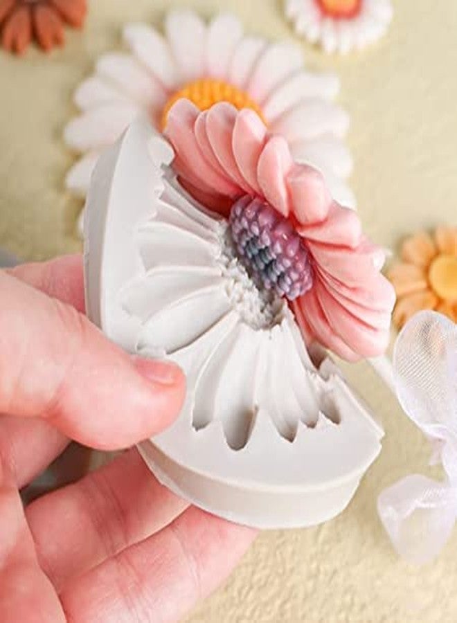 MATIN IMPEX Flower Silicone Fondant Mold Chrysanthemum Mould for Fondant Cake Decorating,Chocolate,Sugarcraft,Candy,Polymer Clay,Soap Crafting 2pcs - Image 2