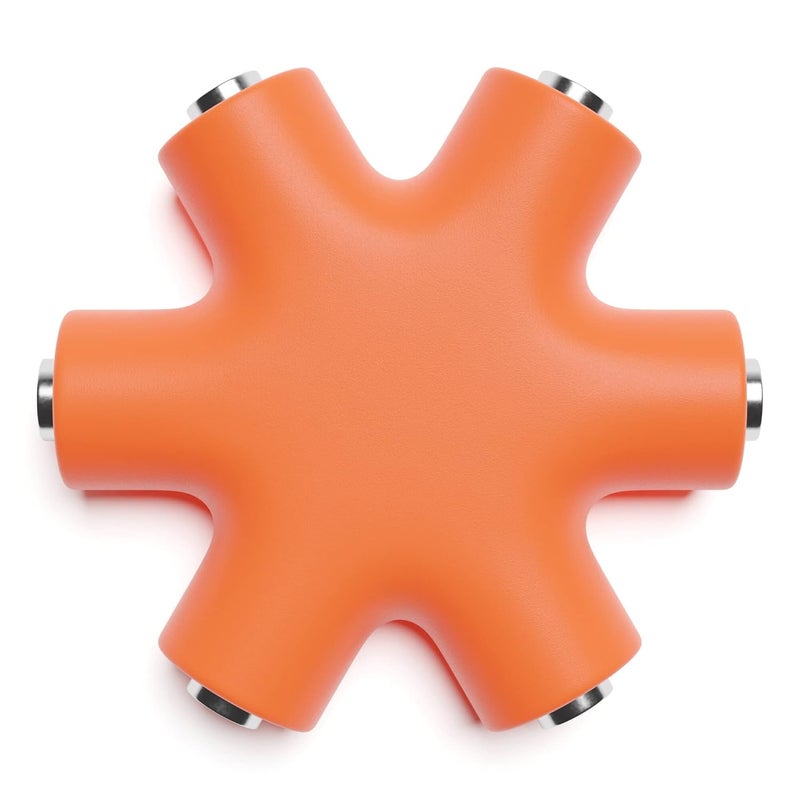 ExcelValley Mono Patch Cable Splitter - TS 3.5mm 1/8" - Modular Synth Eurorack [Orange] - Image 4