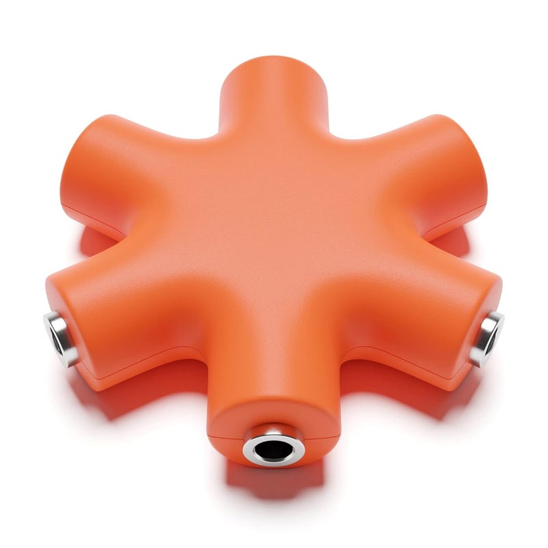 ExcelValley Mono Patch Cable Splitter - TS 3.5mm 1/8" - Modular Synth Eurorack [Orange] - Image 3