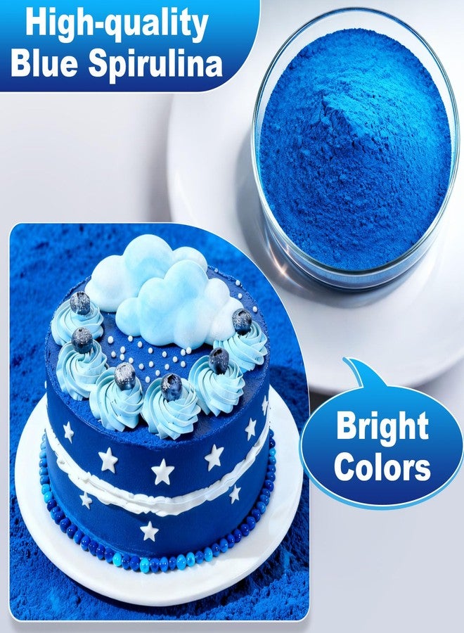ERCorArt Blue Spirulina Powder - 40g Natural Blue Food Coloring, No Fishy Smell, 100% Vegan Phycocyanin Extract Spirulina Powder, Plant Based Food Dye for Cake Decorating, Smoothie, Baking, Drinks - Image 4
