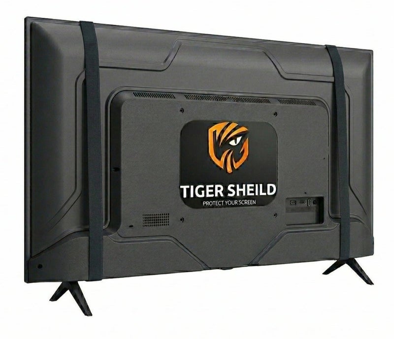 واقي شاشة تلفزيون 65 بوصة من  Tiger Shield– بولي كاربونيت فائق الصلابة – شفافية 100% – مضادة للكسر والخدوش – حماية UV للعين – تركيب بحزام قابل للتعديل - Image 3