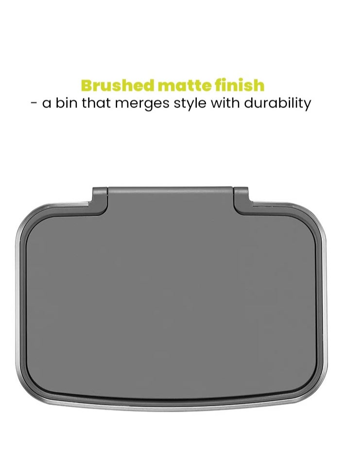 EKO - HANA SERIES | Brushed Matte Finish | Soft-Closing | Fingerprint-Resistant | Pedal Trash & Garbage Bin | Versatile For Homes & Communal Areas | 50 Liters | Matte Grey - Image 1