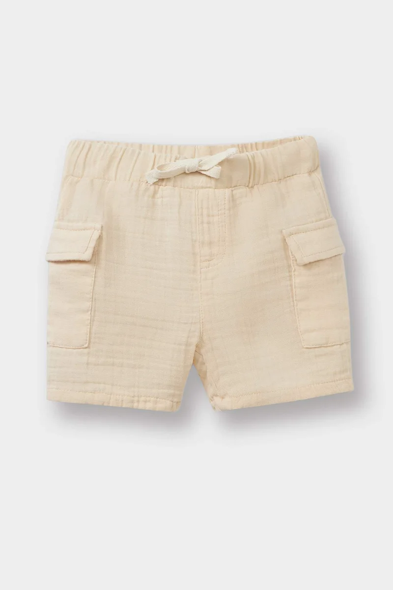 DeFacto Baby Boy Regular Fit Elastic Band Shorts
