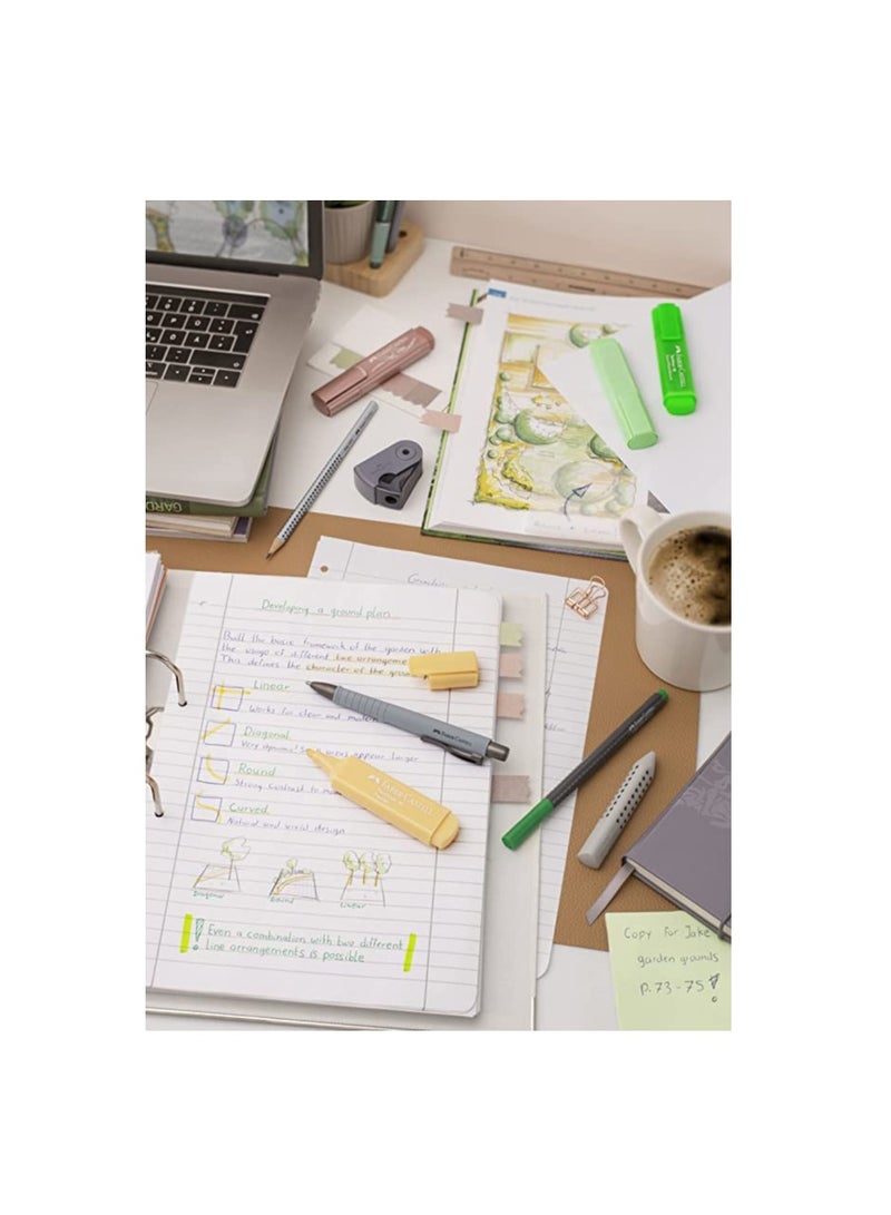 Faber-Castell Highlighter TL 46 Metallic 8 colours, Colour: glamorous gold, shiny silver, pearl rose, brilliant ruby, magnificent blue, precious green, glorious red, shimmering violet - Image 4