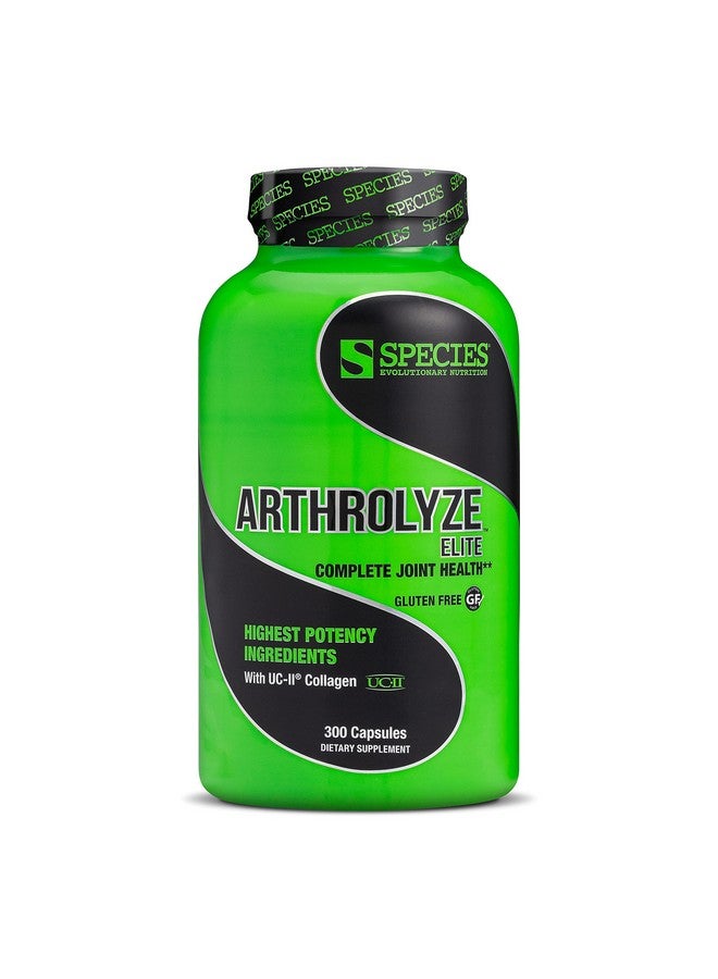 Species Nutrition Arthrolyze Joint Repair Supplement, Fortified with UC-II Collagen, MSM, Glucosamine, Chondroitin, High Potency Connective Tissue & Joint Support (300 Capsules)
