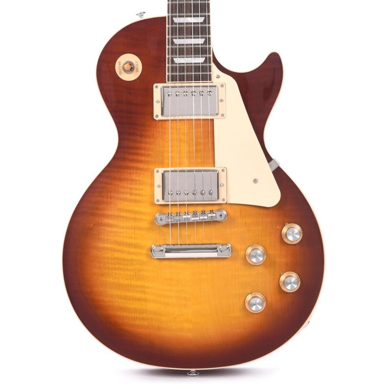 Gibson USA LPS600ITNH1 Les Paul Standard '60s Figured Top Electric Guitar - Iced Tea - Image 1