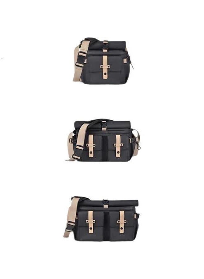 Cwatcun Shoulder Camera Bag, Crossbody Photography Bag, Commuter Bag For Men And Women, Fashionable, Trendy, Waterproof, One Camera Two Lens Backpack - Image 2