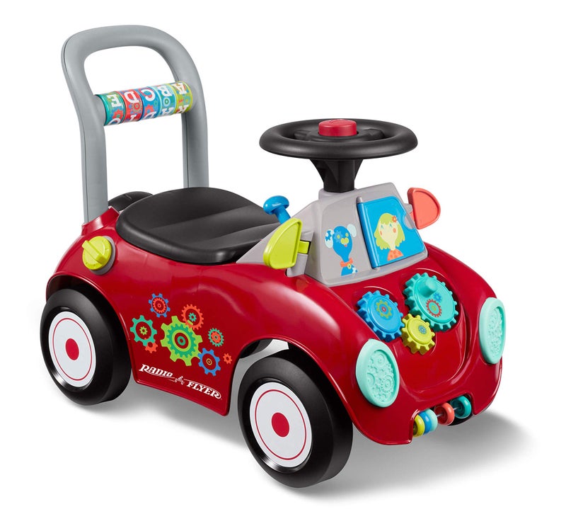 Radio Flyer راديو فلاير بازي باجي، لعبة ركوب للأطفال من الجلوس إلى الوقوف، للأعمار من 1-3 سنوات، لعبة ركوب حمراء للأطفال، كبيرة - Image 1
