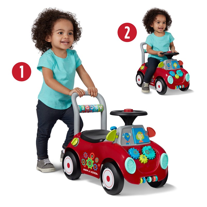 Radio Flyer راديو فلاير بازي باجي، لعبة ركوب للأطفال من الجلوس إلى الوقوف، للأعمار من 1-3 سنوات، لعبة ركوب حمراء للأطفال، كبيرة - Image 2